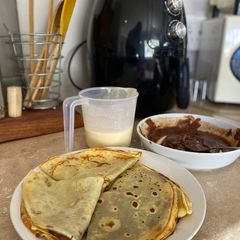 A picture of Mama’s 5 min Crepe recipe.