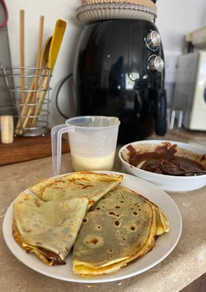 A picture of Mama’s 5 min Crepe recipe.