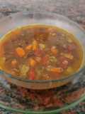 Sopa de lentejas saludable