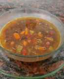 Sopa de lentejas saludable