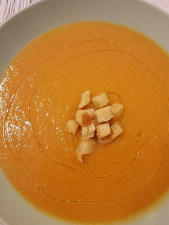 Una foto de Crema de calabaza