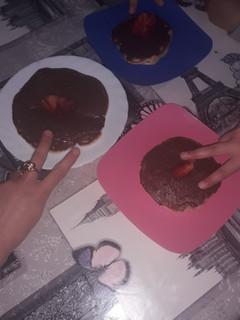 صورة لوصفة اسهل و اسرع بان كيك 😍😍