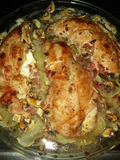Una foto de Solomillos de pavo rellenos de jamón y philadelphia