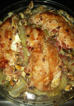 Foto principal de Solomillos de pavo rellenos de jamón y philadelphia