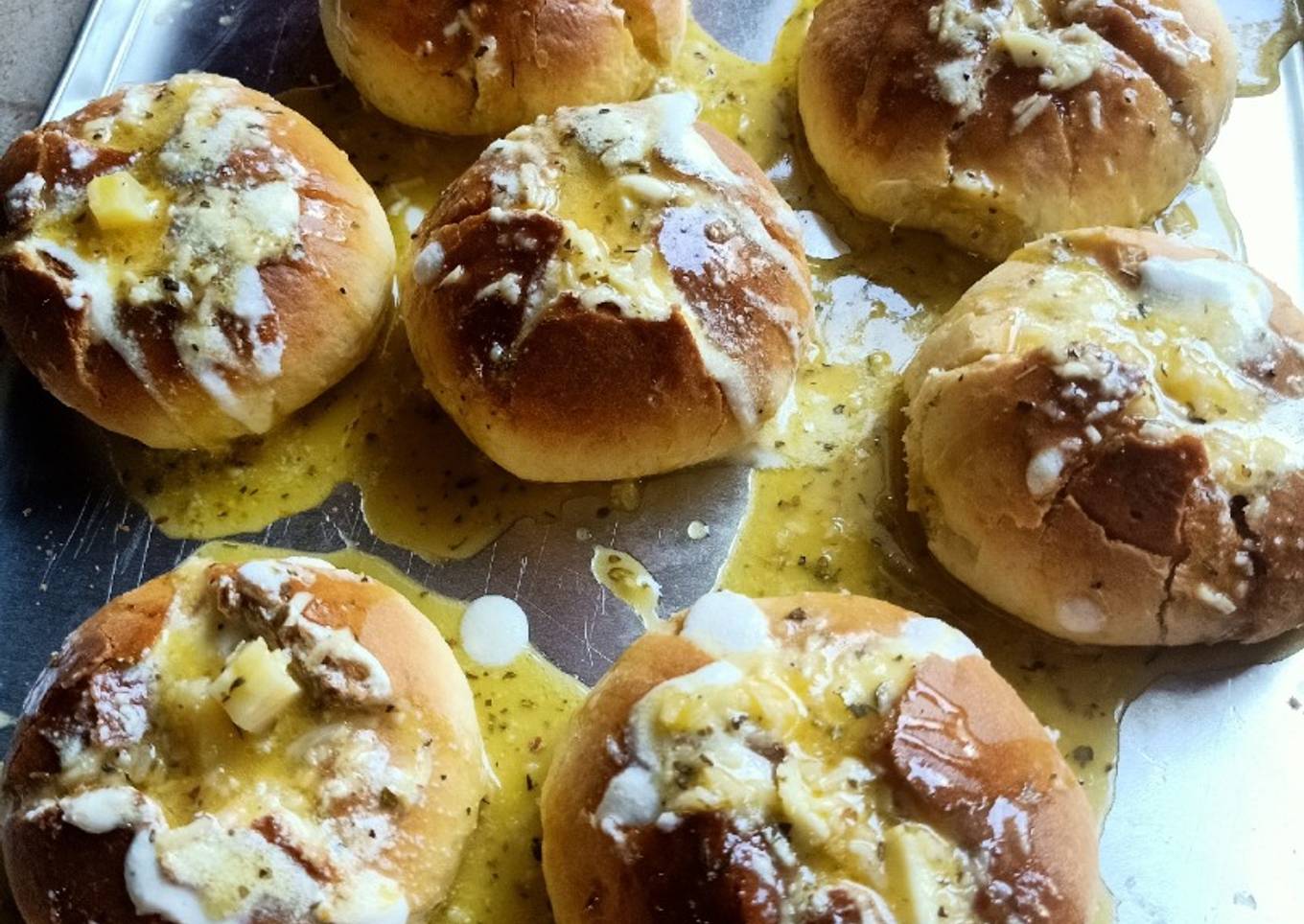 Korean Garlic Cheese Cream Bread Enakkkk Pakai Bangettt