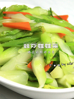 瑪莉廚房:蒜炒娃娃菜 的食譜成品照片