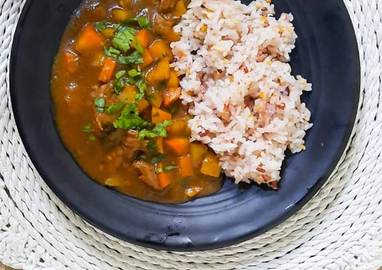 Japanese beef curry (kari jepang)