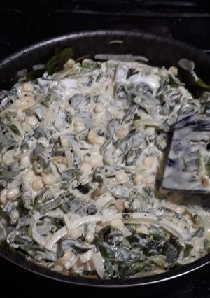 Una foto de Rajas poblanas con crema y queso