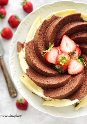 A picture of Butter Chocolate Cheese Cake.
