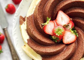 Fresh, Serving Recipe Butter Chocolate Cheese Cake Delicious