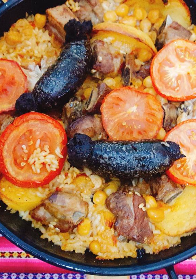 Una foto de Arroz al horno valenciano
