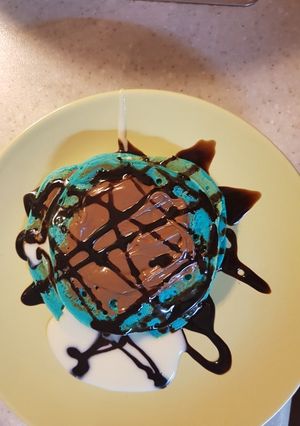 Φωτογραφία της συνταγής Βlue pancakes!!!