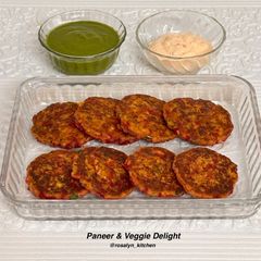 A picture of Rainbow Protein Kebabs – Paneer & Veggie DelightHigh Protein | Monsoon Special.