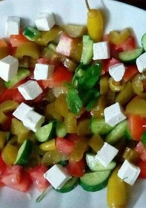 صورة لوصفة سلطة يونانية