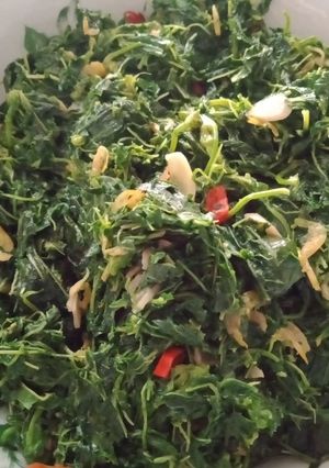 Foto resep Tumis daun singkong