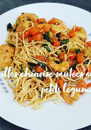 Une photo de °Nouilles chinoise sautées aux petits légumes °🇨🇳