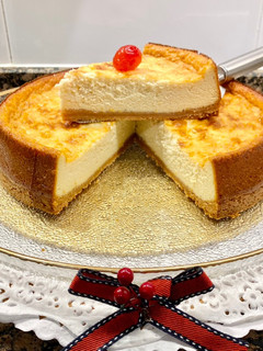 Una foto de Tarta de queso con naranja