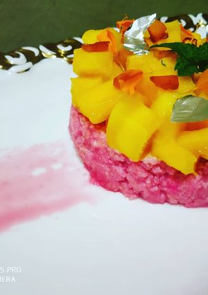 A picture of Non-bake cheena cheesecake.