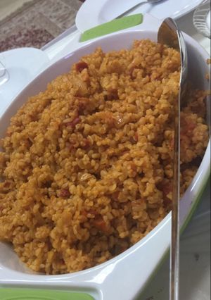 صورة لوصفة برغل بالبندورة يمي لذيذة جدا