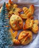 Кексы на кефире с изюмом и клюквой