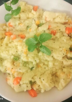 वेज उपमा (Veg Upma recipe in Hindi) रेसिपी मुख्य फोटो