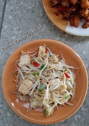 Foto resep Tumis Tauge dan Tahu