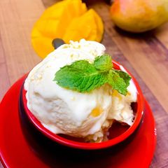 A picture of Mango Icecream.