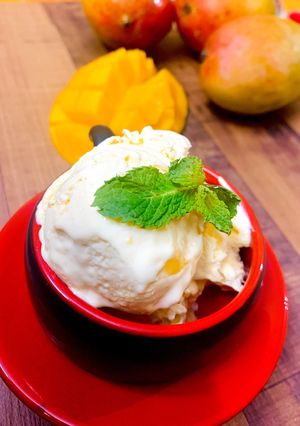 A picture of Mango Icecream.