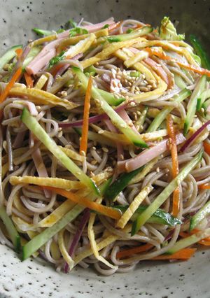 A picture of Soba Noodle Salad.