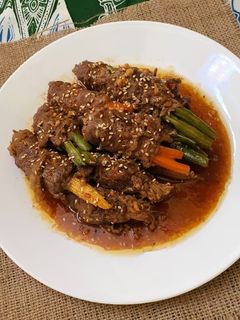 Foto resep Beef Enoki And Vegetables Roll