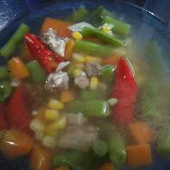 A picture of Asem asem daging jagung manis.