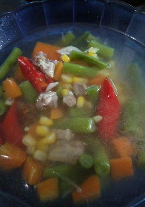 Foto resep Asem asem daging jagung manis