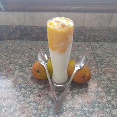 A picture of Dalgona lassi.