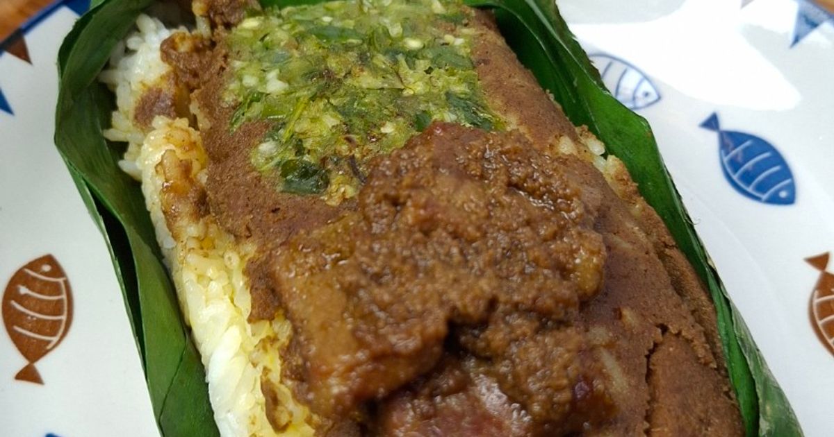 Nasi Bakar Rendang