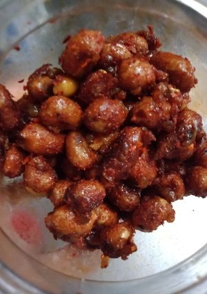 Hình của món Đậu phộng rang tỏi ớt.