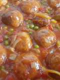 Chicken Meatballs Jardinière Style