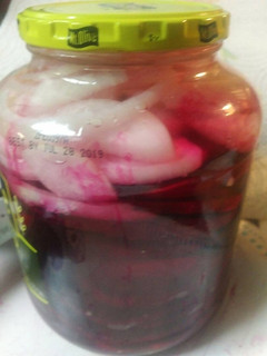 A picture of Pickled Beets and Onions.