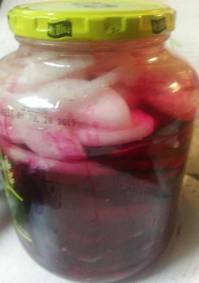 A picture of Pickled Beets and Onions.