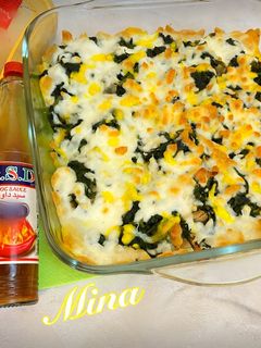 عکسی از دستور مرغ و اسفناج پنیری (غذای فوری)