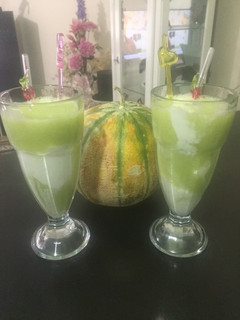 عکسی از دستور آب طالبی بستنی