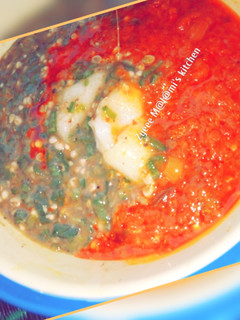 Tuwon semo da miyar kubewa danya ainihin hoton girkin