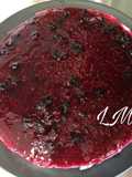 La “Casi tarta”: Crema cuajada de queso con coulis de frambuesas y arándanos. Séptima semana