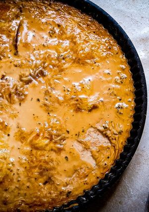 Une photo de Quiche sans pâte façon pizza