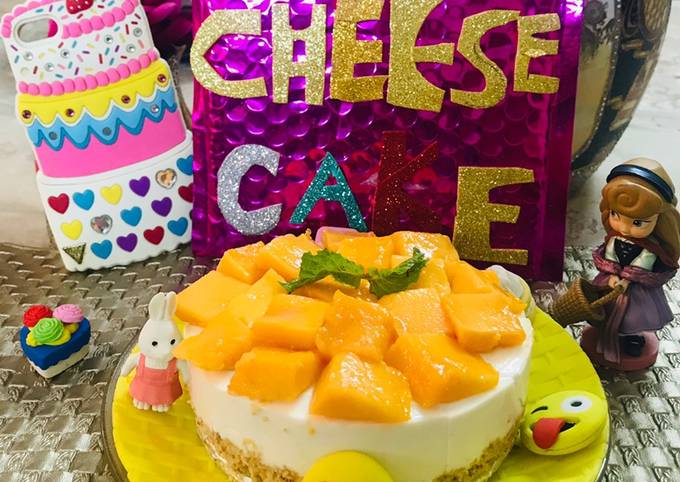 Recipe of Ultimate Mango 🥭 cheese 🍰 cake