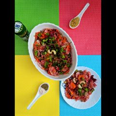 Pink Quinoa salad A picture of Pink Quinoa salad.