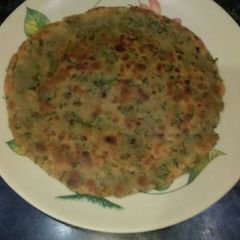 A picture of Crispy coriander (Dhaniya)parartha.