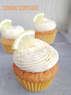 Foto resep Lemon Cupcake with Lemon Custard