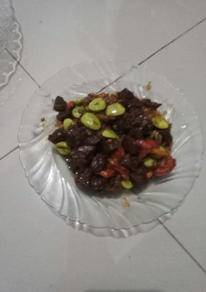 Foto resep Tumis daging sapi Pete sederhana