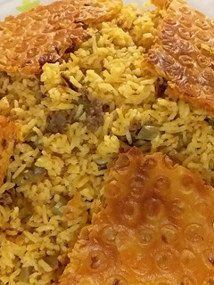 عکسی از دستور لوبیا پلو با گوشت چرخ کرده