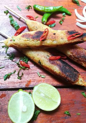 A picture of Semolina seek kebabs.